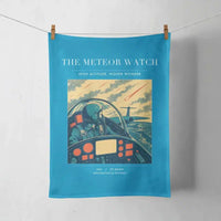 Thumbnail for VINTAGE G4212 - The Meteor Watch - Designed Towels design on turquoise