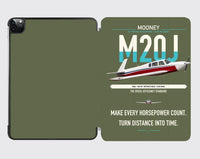 Thumbnail for Mooney M20J 201 design on green army ipad tablet case