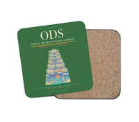 Thumbnail for Odesa International Airport ODS Coaster 1-Piece - Green