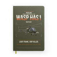 Thumbnail for Westland Wasp HAS1 design on green army notebook