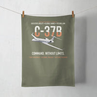 Thumbnail for C-37B Global Command Link design on green army towel