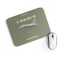 Thumbnail for F-16 Block 70 The Falcon Evolves design on green army rectangle mouse pad