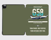 Thumbnail for Beechcraft Baron G58 design on green army ipad tablet case