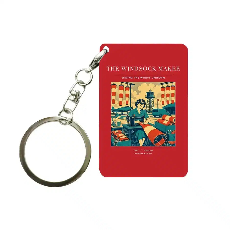 VINTAGE G4429 - The Windsock Maker - Designed Key Chain design on red