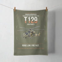 Thumbnail for Turkish Aerospace T129 ATAK Phase 2 design on green army towel