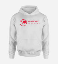 Thumbnail for Northwest Airlines (OLD) logo printed on white hoodie