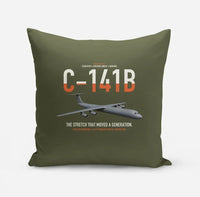 Thumbnail for C-141B Starlifter design on green army pillow