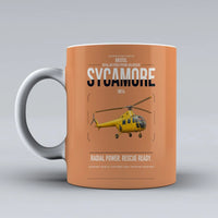 Thumbnail for Bristol Sycamore HR14 design on orange ceramic mug, double-side print