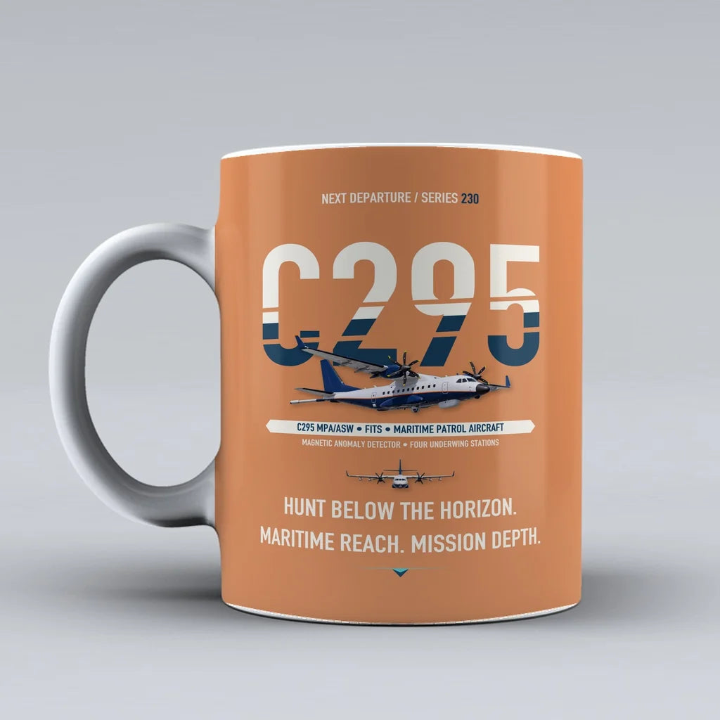 C295 MPA-ASW Mug design on orange airbus