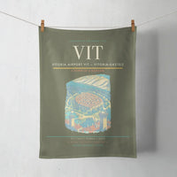 Thumbnail for Vitoria Airport (VIT) design on green army towel