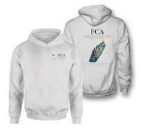 Thumbnail for Glacier Park International Airport (FCA) design on white double-side hoodie