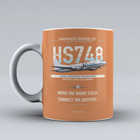 Thumbnail for Siddeley HS 748 Series 2A Mug design on orange hawker