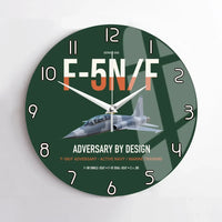 Thumbnail for F-5N F Adversary design on dark green no frame wall clock