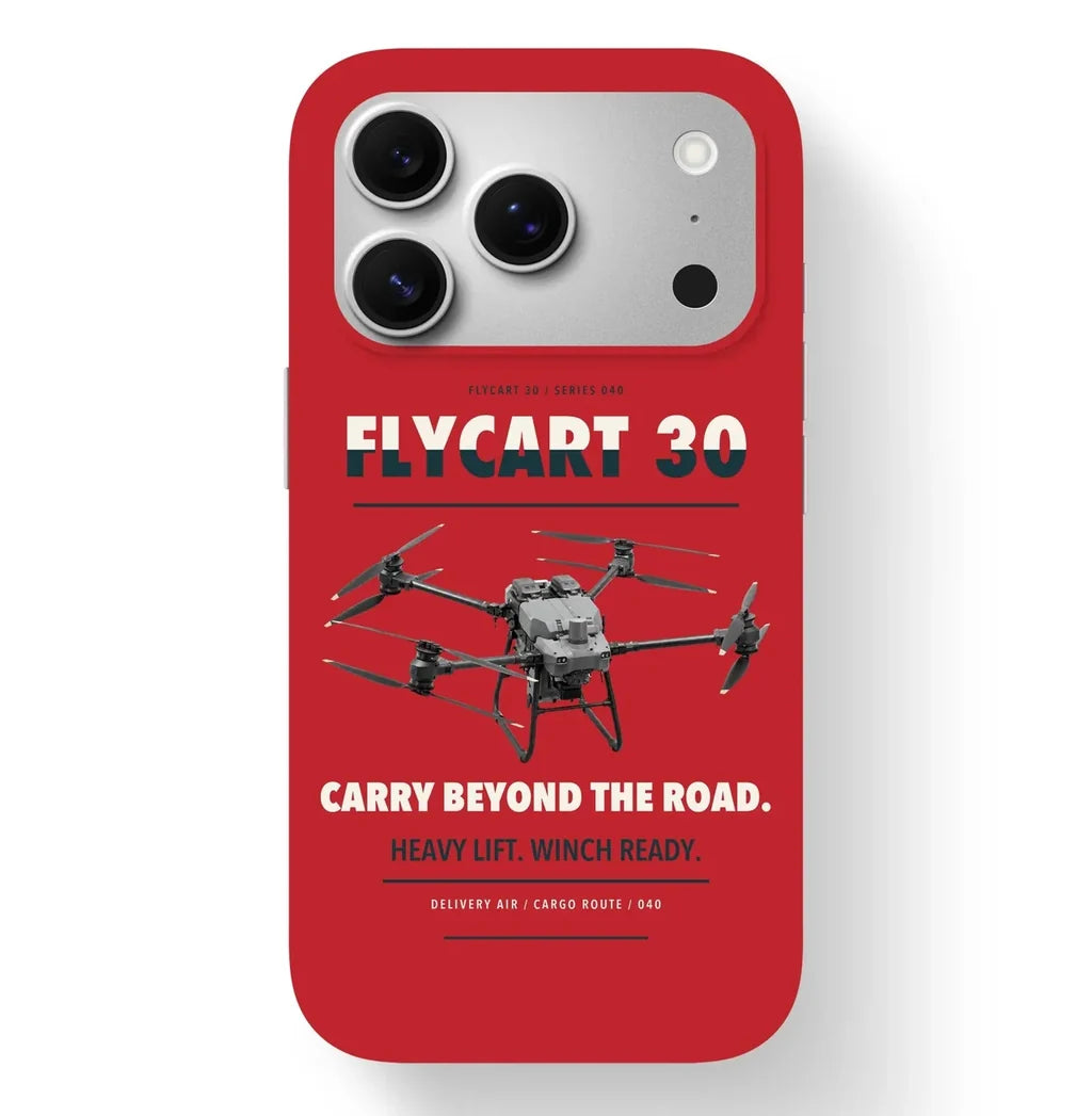 DJI FlyCart 30 Case design on red iphone case
