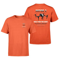 Thumbnail for DJI Inspire 2 design on orange t shirt