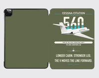 Thumbnail for Cessna Citation 560 - Citation V design on green army ipad tablet case