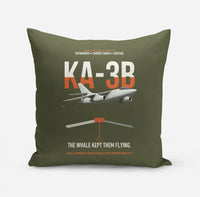 Thumbnail for KA-3B Skywarrior design on green army pillow
