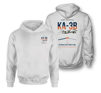 Thumbnail for KA-3B Skywarrior design on white double-side hoodie, double-side print