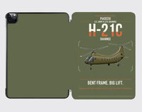 Thumbnail for Piasecki H-21C Shawnee design on green army ipad tablet case