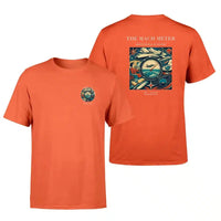 Thumbnail for VINTAGE G4115 - The Mach Meter - Double-Side T-Shirt design on orange double side t shirt