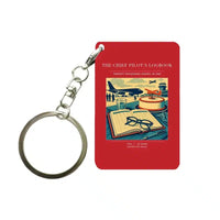 Thumbnail for VINTAGE G4426 - The Chief Pilot's Logbook - Designed Key Chain design on red
