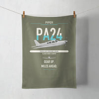 Thumbnail for Piper PA-24-250 Comanche 250 design on green army towel