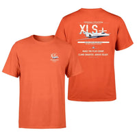 Thumbnail for Cessna Citation XLSPlus design on orange double-side t-shirt, double-side print
