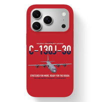 Thumbnail for C-130J-30 Super Hercules design on red magsafe iphone case, for iPhone 17 Pro