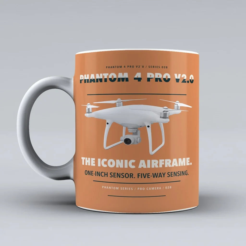 Phantom 4 Pro V2.0 Mug design on orange dji