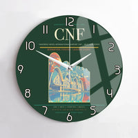 Thumbnail for Tancredo Neves International Airport (CNF) design on dark green no frame wall clock