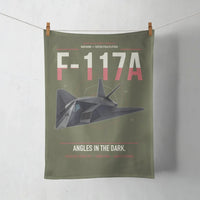 Thumbnail for F-117A Nighthawk design on green army towel