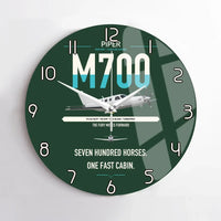 Thumbnail for Piper M700 Fury design on dark green no frame wall clock