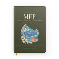 Thumbnail for Rogue Valley International–Medford Airport (MFR) design on green army notebook