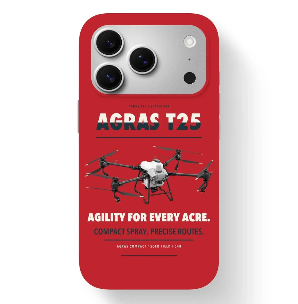 DJI Agras T25 Case design on red iphone case
