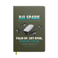Thumbnail for DJI Spark design on green army notebook