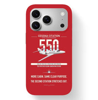 Thumbnail for Cessna Citation 550 - Citation II design on red magsafe iphone case, for iPhone 17 Pro