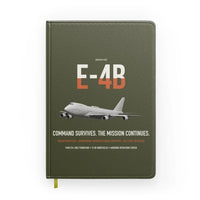Thumbnail for E-4B Nightwatch design on green army notebook