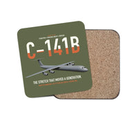 Thumbnail for C-141B Starlifter design on green army 1 piece coaster