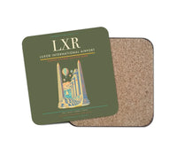 Thumbnail for Luxor International Airport (LXR) design on green army 1 piece coaster