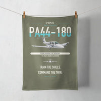 Thumbnail for Piper PA-44-180 Seminole design on green army towel