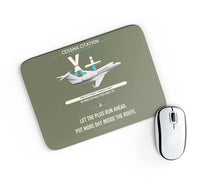 Thumbnail for Cessna Citation X+ design on green army rectangle mouse pad