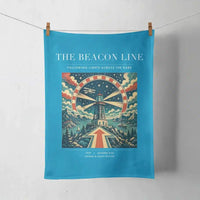 Thumbnail for VINTAGE G4147 - The Beacon Line - Designed Towels design on turquoise