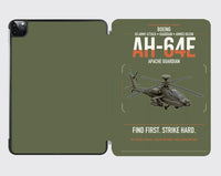 Thumbnail for Boeing AH-64E Apache Guardian design on green army ipad tablet case