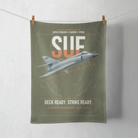 Thumbnail for Dassault Super Étendard design on green army towel