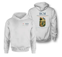 Thumbnail for Greater Binghamton Airport (BGM) design on white double-side hoodie