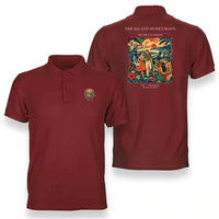 Thumbnail for VINTAGE G4104 - The Island Honeymoon - Double-Side Polo T-Shirt design on red