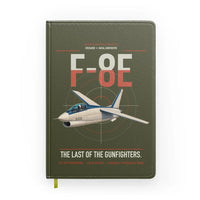 Thumbnail for F-8E Crusader design on green army notebook