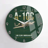 Thumbnail for A-10C Thunderbolt II design on dark green no frame wall clock