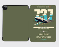 Thumbnail for Boeing 737-500 Classic design on green army ipad tablet case
