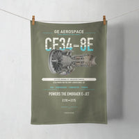 Thumbnail for CF34-8E design on green army towel